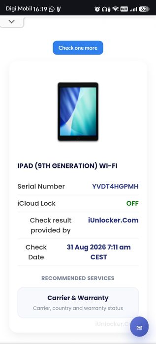 Tableta Apple Ipad Gen 9  WI-FI Display Spart