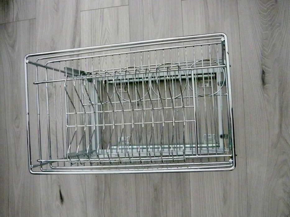 Cos jolly pentru bucatarie cu glisiera, crom