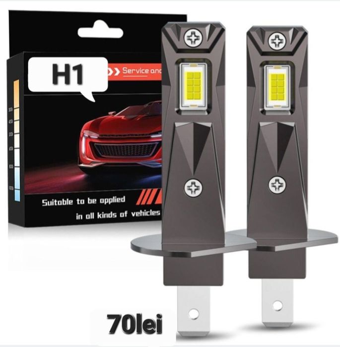 Becuri LED H1 Canbus  12V 30000LM   set 2buc