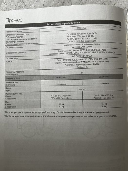 Продам телевизор Samsung