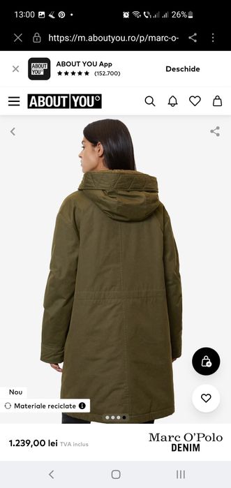 Parka  marime S produs nou