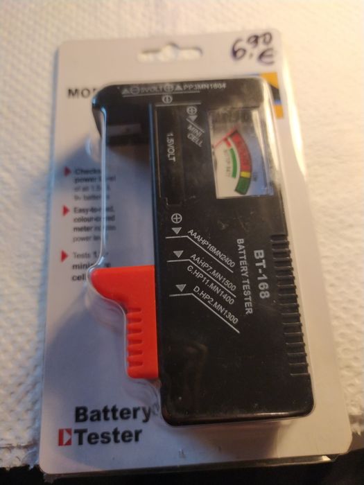 Тестер за батерии  АА--ААА  от  1.2 V---9V--Model BT--168--нов