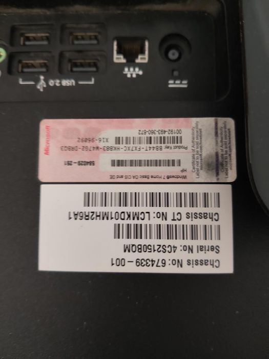 Монитор hp windows 7, core 13