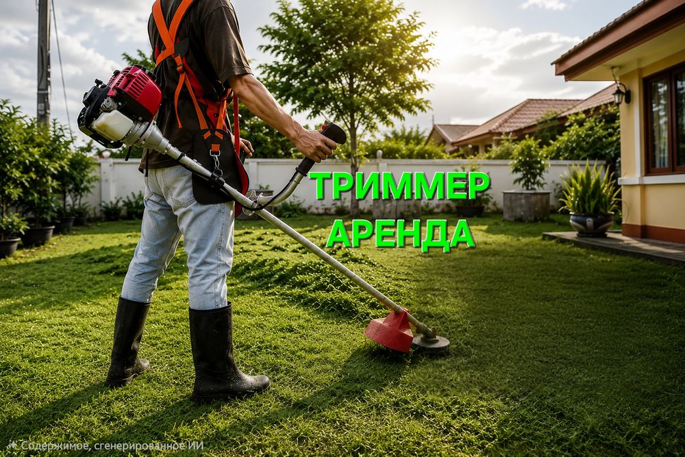 Аренда триммера, бензокосы, бензотриммера