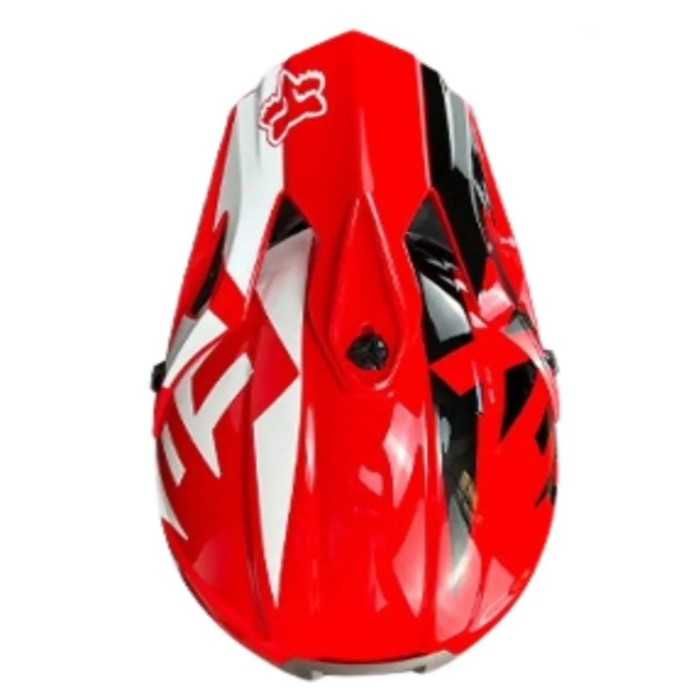 Кросова каска Automat, За мотор, Атв, Вело, S и M размер, Червен-бял