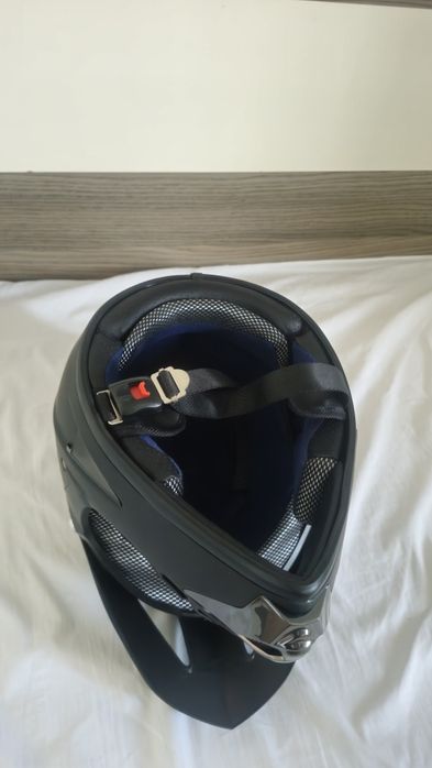 Casca mtb full face silvis, neagra, marine L (59-60cm)