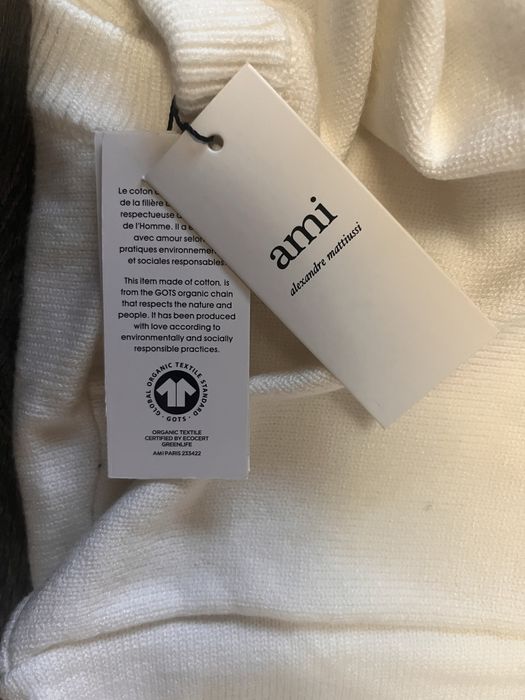 Чисто нов AMI Paris пуловер – Бял, М размер