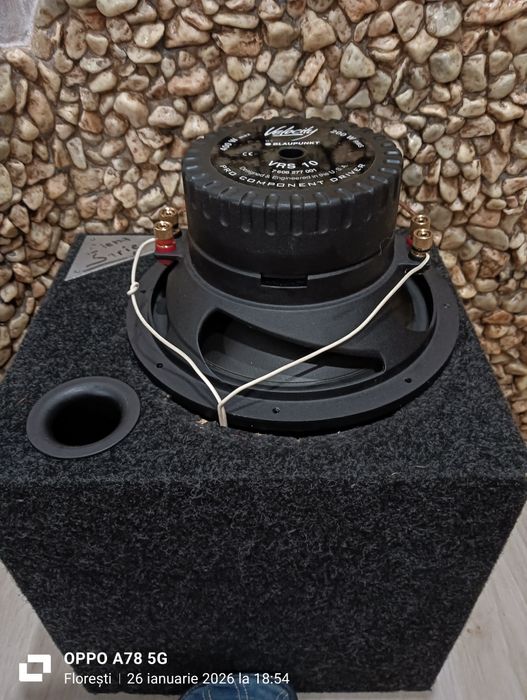 Bas auto blaupunk de 10" 200 w rms 2 x 4 ohm