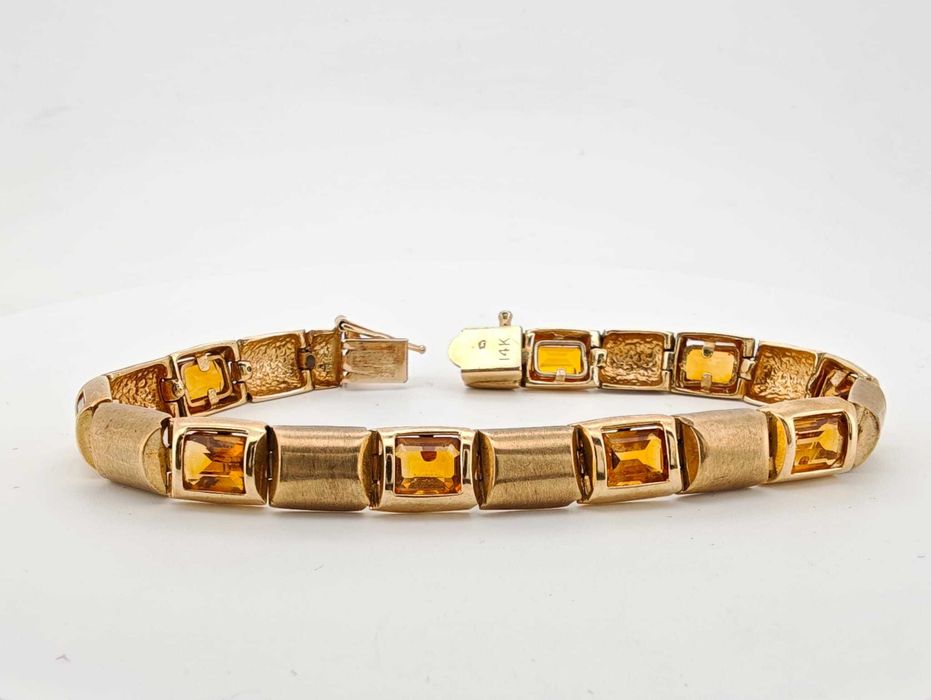 Bratara aur 14k cu citrine 23gr! oferta Black Friday!