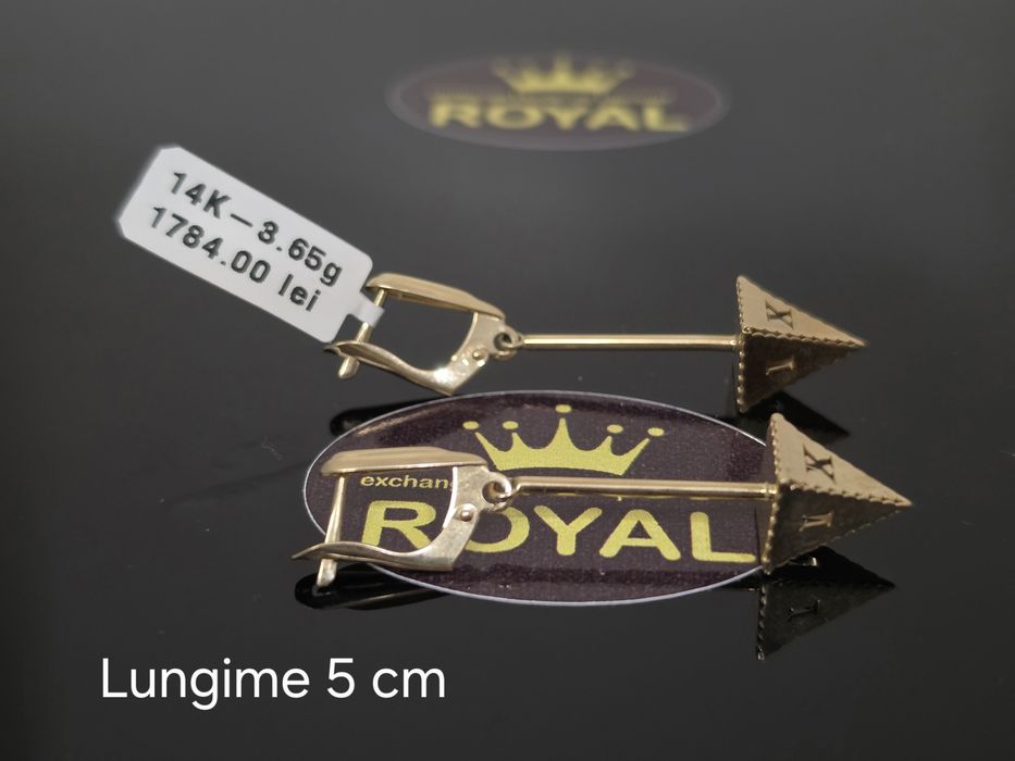 Bijiteria Royal: Cercei aur 14k/3.65 gr