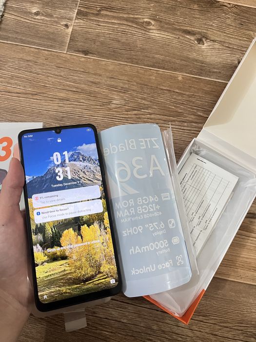 ZTE Blade A36 новый.Цена 50000