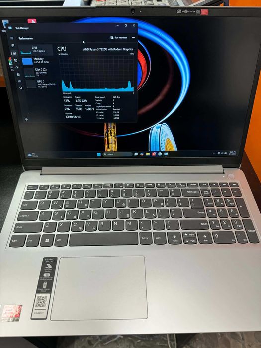 Hope Amanet P5-Laptop LENOVO IdeaPad 1 15AMN7 ,Ryzen 3 7320U/16 RAM