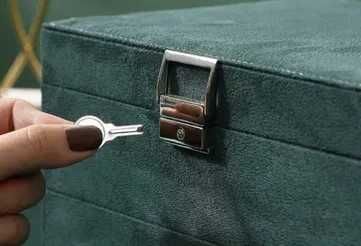 Кутия за бижута на няколко етажа и с много отделения розова пудра