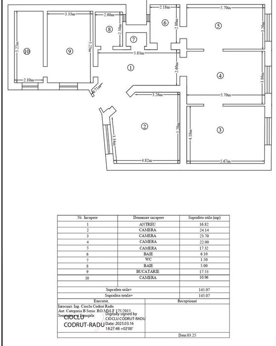 Apartament 4 camere, 144 MP, Ultracentral