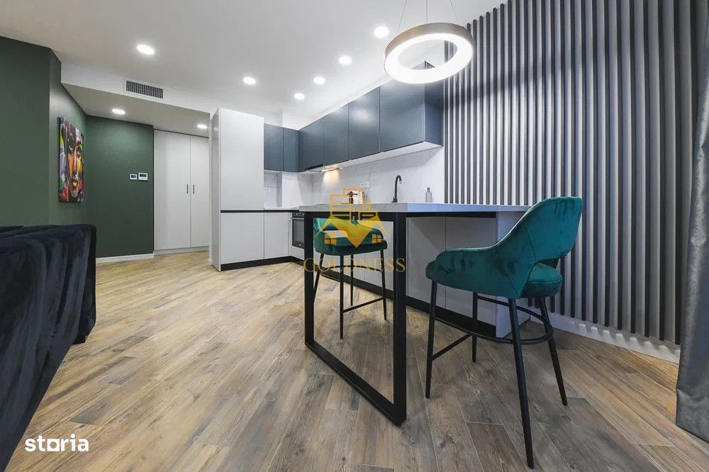 2 camere open space, mobilat si utilat modern, zona Platinia