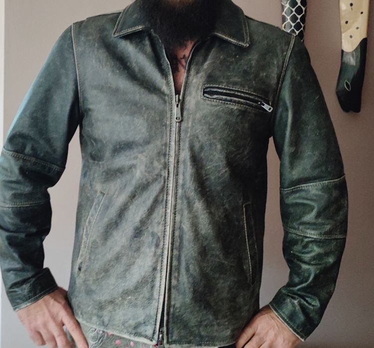 Винтидж Рокерия cafe racer Rogue  Camel  кожени якета пилотско рокерск