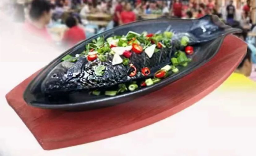 Чугунная форма для рыбы Рыбная тарелка.скидка!