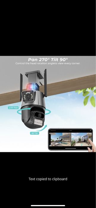 Camera 8mp supraveghere externa prin Wireless sau pe fir