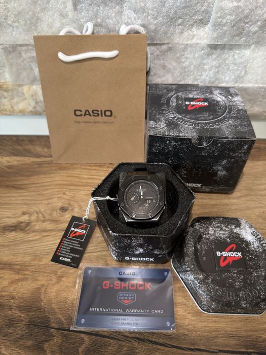 Casio G-Shock GA-2100 CasiOak Custom Full Black