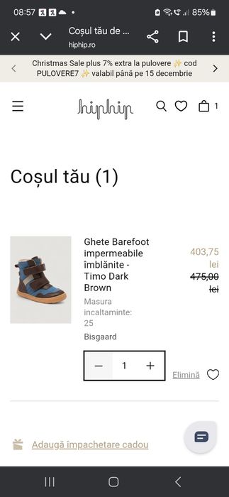 Vând ghete Bisgaard copii