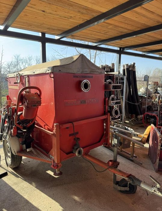 Motopompa Remorca Germania cu bazin de apa 1200 litri cu pompa electri