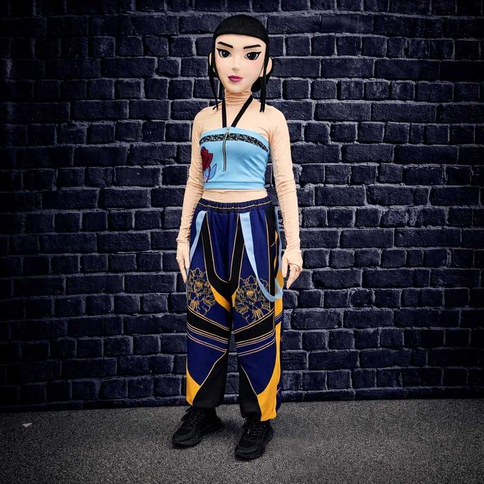 Costum mascotă anime Zoey Kpop Demon Hunters 3D fashion girl premium