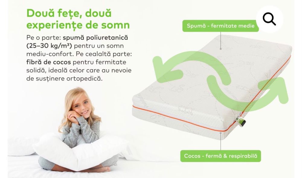 Vând pătuț (cosleeper+saltea)