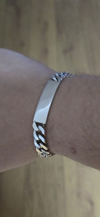 Brățară argint masivă