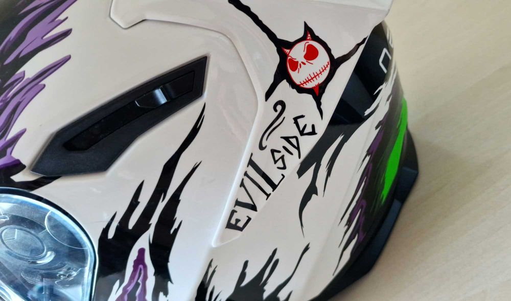 Casca moto Nexx Y.100R Night Rider White