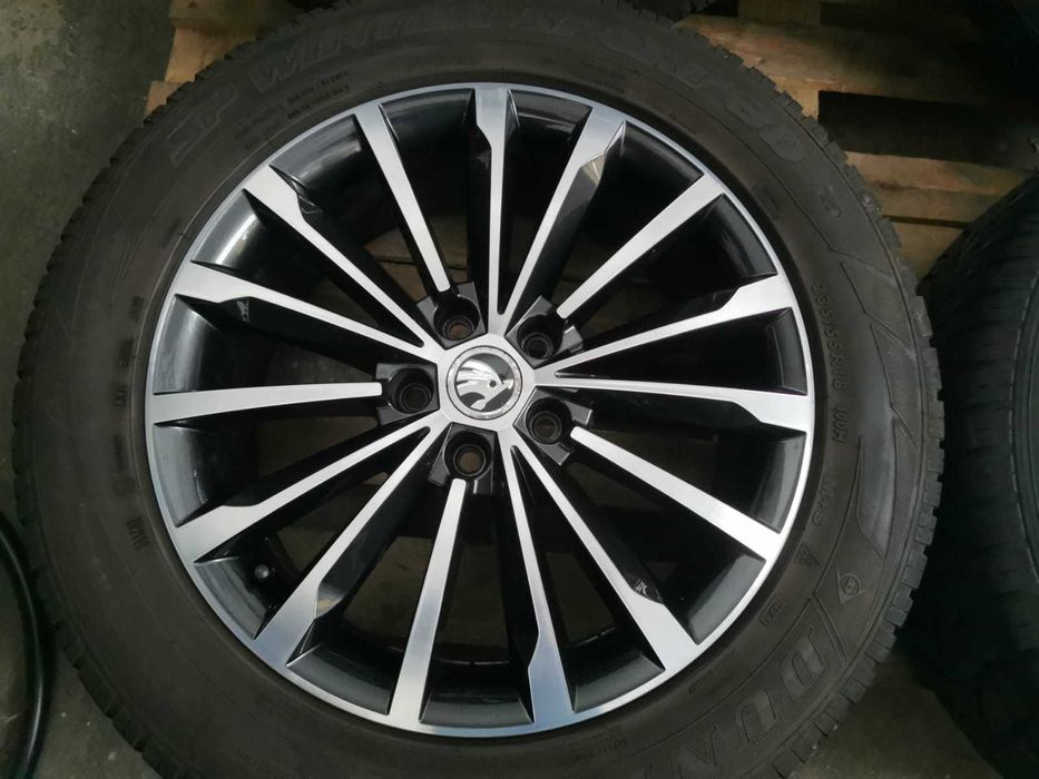 Jante Originale Skoda Kodiaq . R 18 cu anvelope de iarna