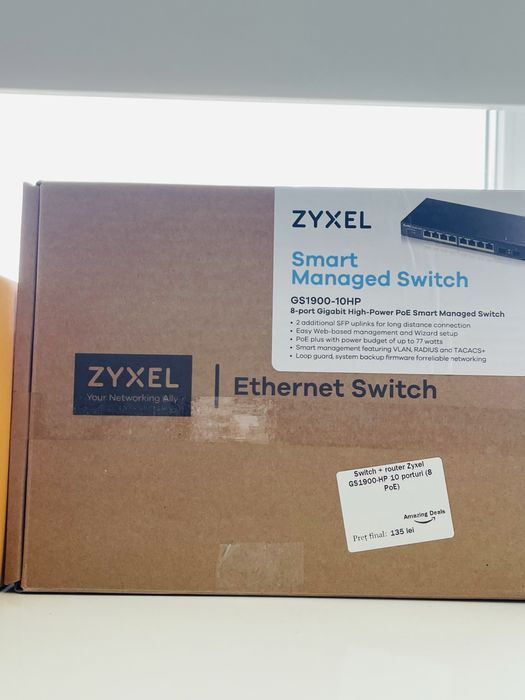 Switch + Router Zyxel ,10 Porturi