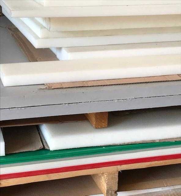 Blat de taiere din polietilena HDPE, tocator alb 50x50x10cm