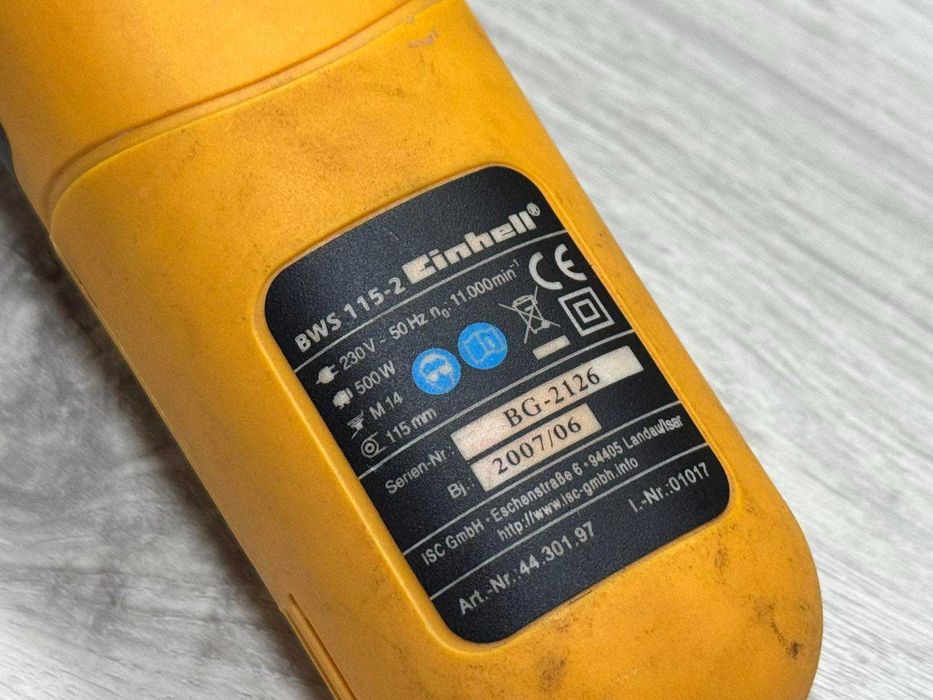 Ъглошлайф Einhell Bavaria BWS 115-2 \ 500 W