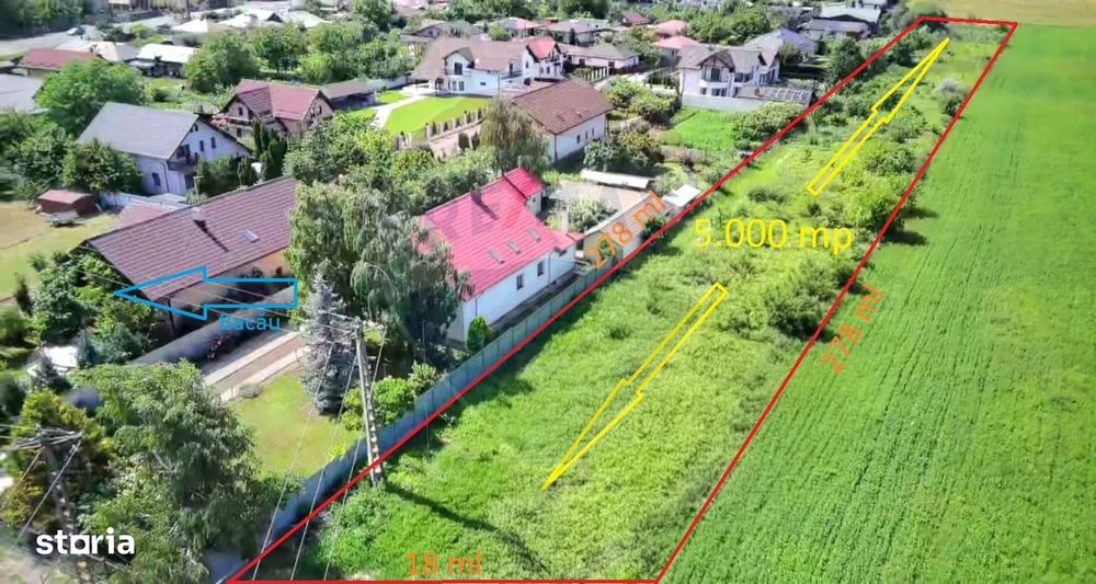 Teren de vânzare strada Bradului zona Lilieci