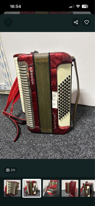 Vand acordon hohner arietta 2 m