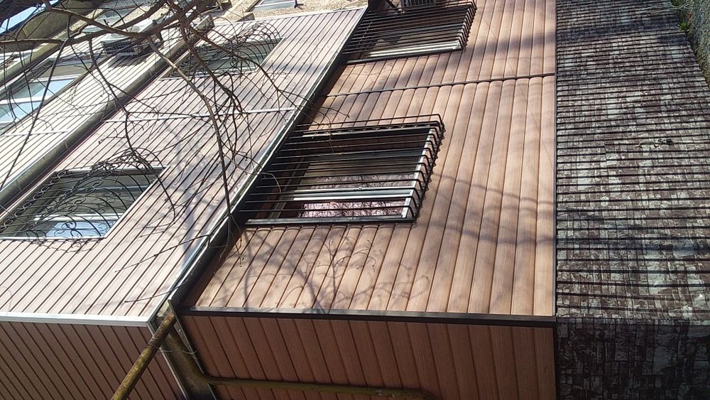 обшивка балкона қаптау сайдинг суағар крыша монтаж установка