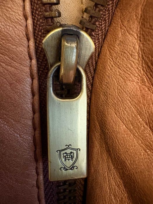 Geaca din piele Massimo Dutti marimea xl