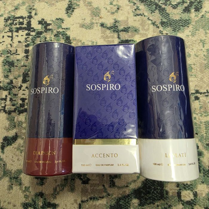 Promotie 3 parfumuri Sospiro la pretul de 599 lei, 100ml EDP, unisex