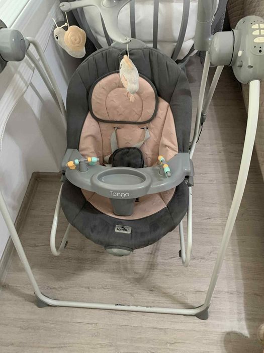 Бебешка люлка Lorelli - Tango, Grey Trees електрическа бебешка люлка