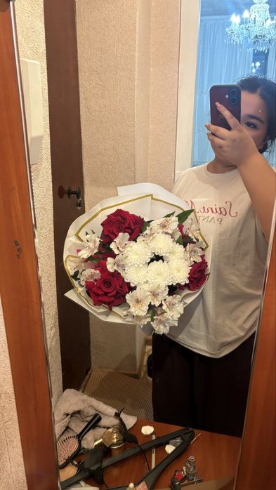 Букеты цветов сатамын