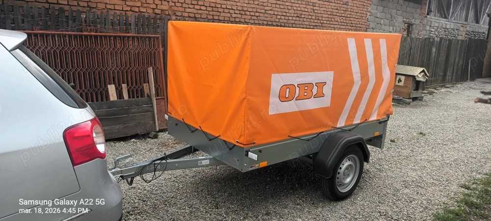 Vând  stema 750 kg cu prelata OBI Germania RAR efectuat. INMATRICULATA.