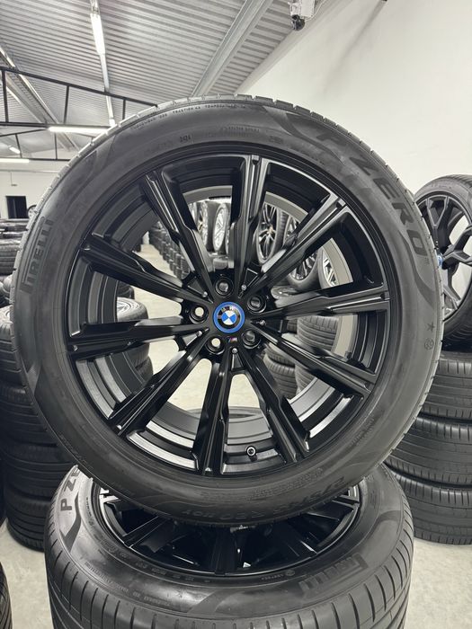 Jante Bmw X5 X6 R20 G05 G06 Originale M740 Semi Mat Negru Pirelli de vara