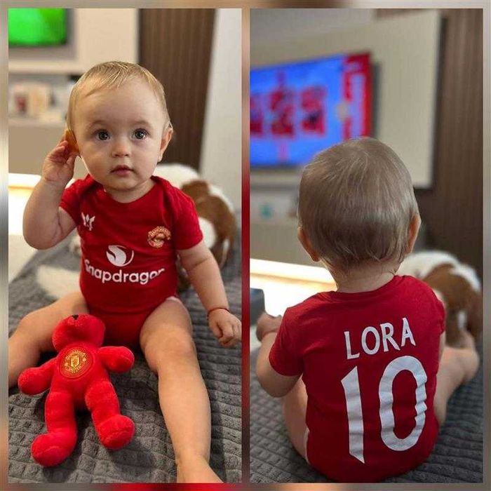 Бебешки бодита MAN UNITED, Chelsea, REAL MADRID с ИМЕ и НОМЕР по избор