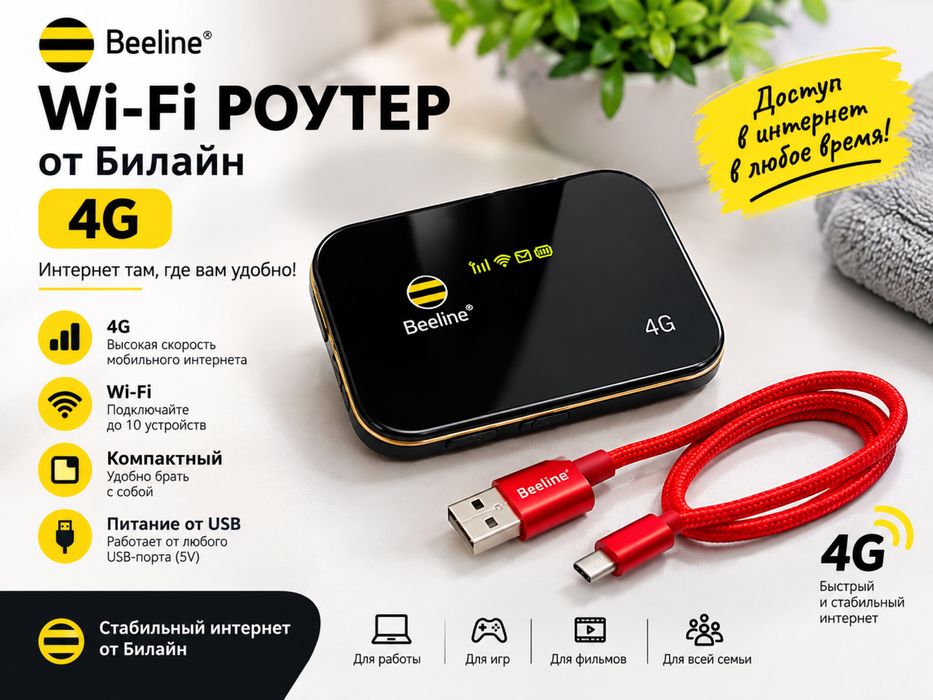 Beeline 4G modem wi fi