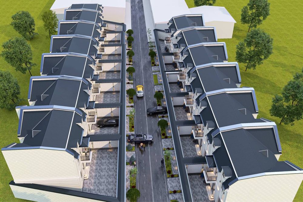 Новый коттедж 7 комнат с подвалом — 340 м², Уч-Кахрамон