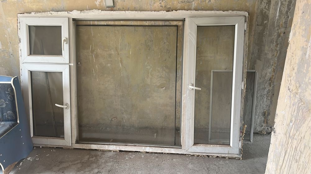 Бу пластиковые окна и двери.