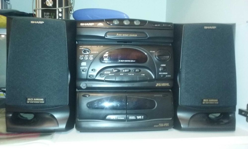 combina audio SHARP 3 cd-uri