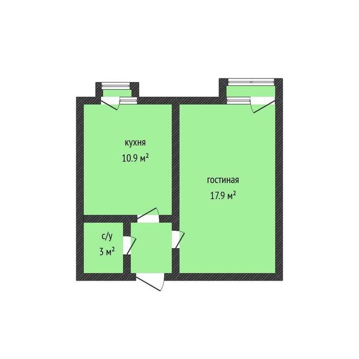 Продажа 1-комнатной квартиры