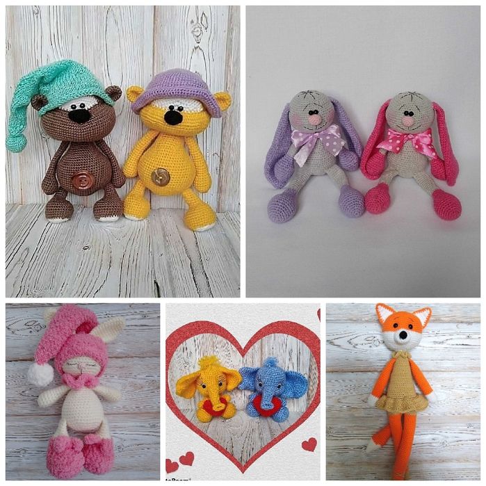 Вязаные игрушки ручной работы