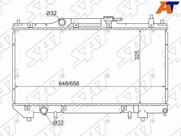 Радиатор Toyota Avensis